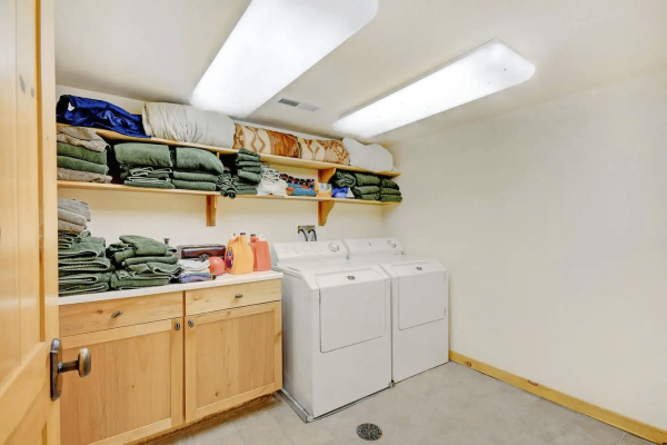 Laundry room available for guest use.