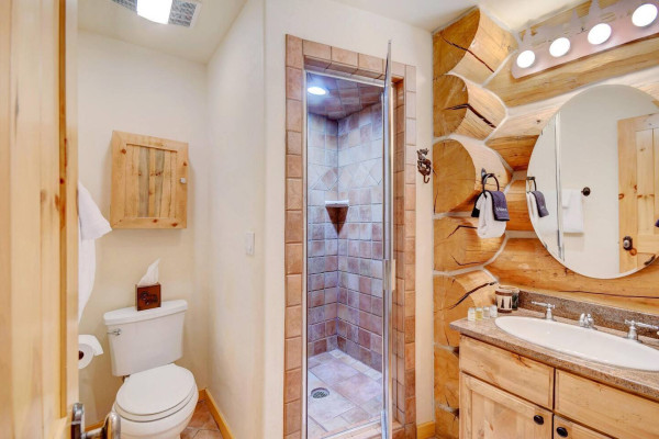 First floor bathroom with shower.